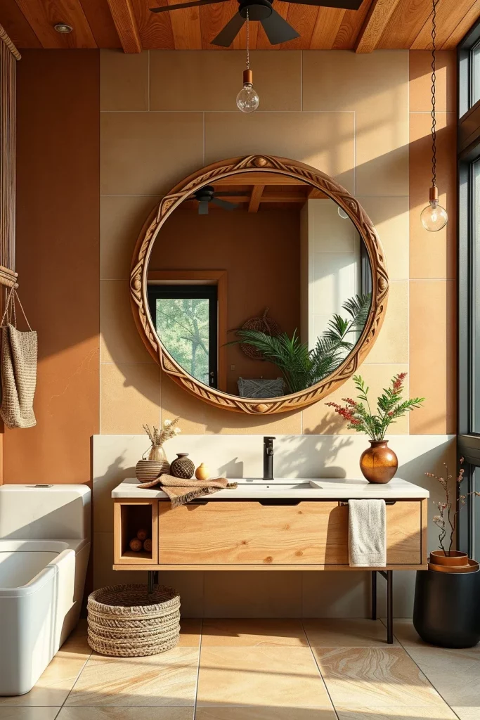 54 Modern Afrohemian Bathroom Decor Ideas For A Stylish And Relaxing Space