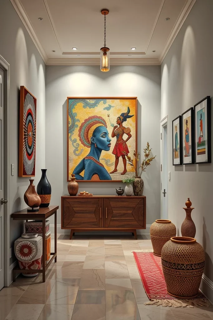 60 Afrohemian Hallway Decor Ideas To Create A Stylish And Cultural Entryway