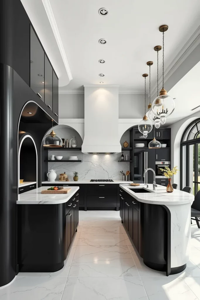 57 Black And White Kitchen Decorating Inspiration Ideas For A Stylish Modern Home