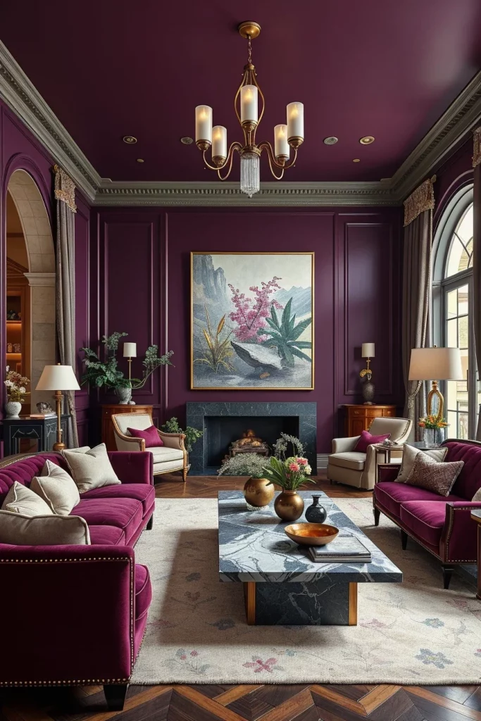 57 Plum Living Room Ideas For A Luxurious And Stylish Home