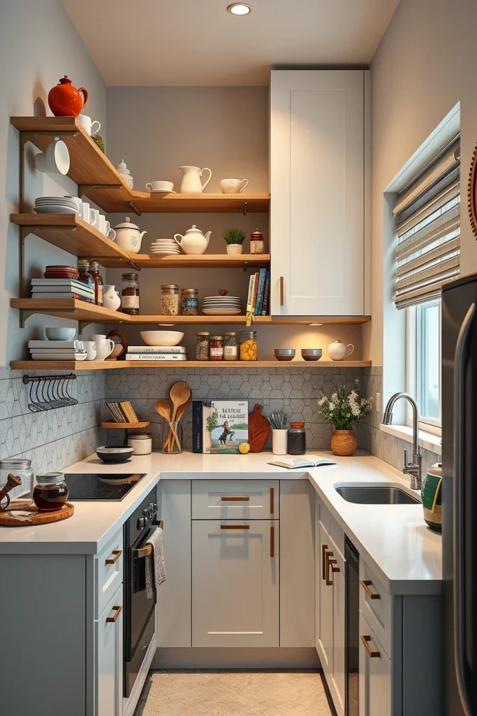 58 Open Shelving Ideas For Small Kitchens That Maximize Style And Storage