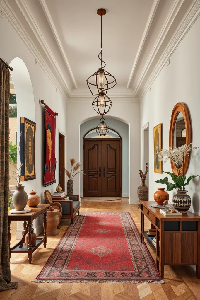 60 Afrohemian Hallway Decor Ideas To Create A Stylish And Cultural Entryway