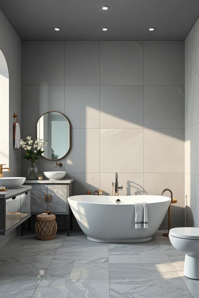 58 Modern Gray Bathroom Interior Trends That Redefine Contemporary Luxury