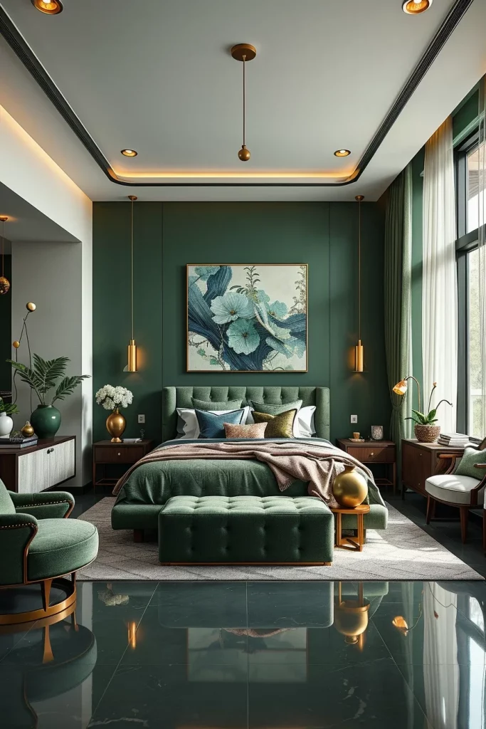 55 Modern Green Bedroom Ideas For A Stylish And Refreshing Retreat