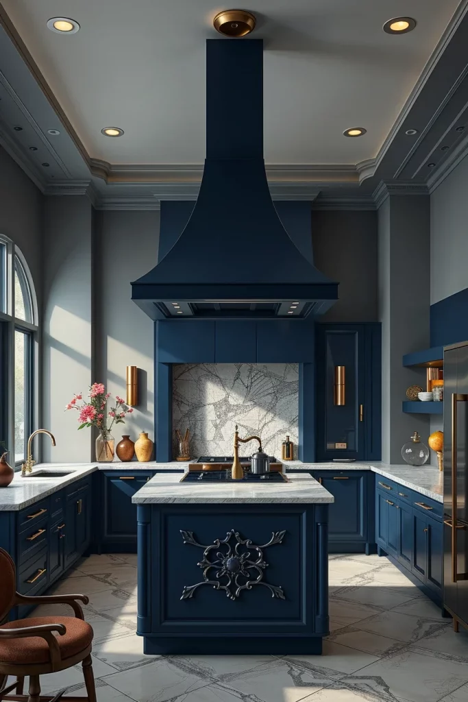 56 Navy Blue Kitchen Interior Design Ideas For A Stylish And Artistic Home