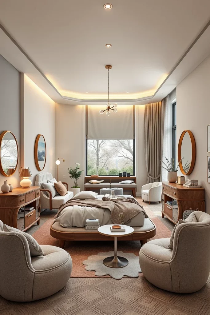 58 Curved Furniture Small Bedroom Design Ideas For Stylish Compact Spaces
