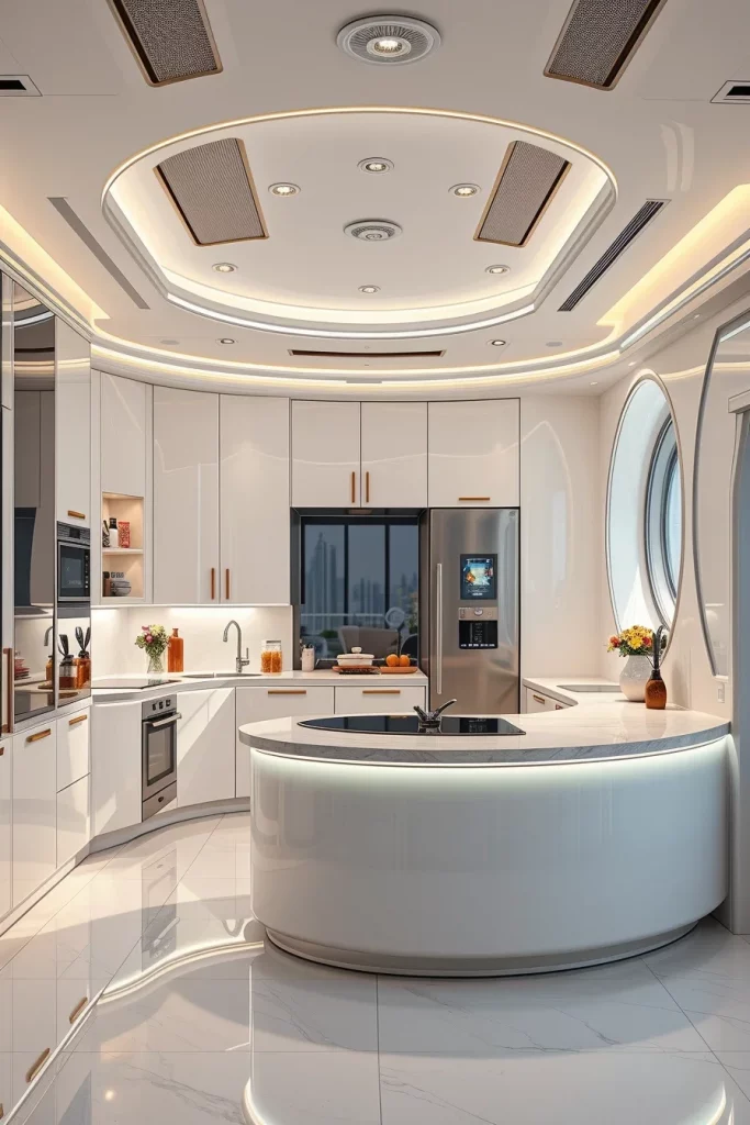 57 Curved Furniture Small Kitchen Design Ideas For A Stylish And Space-Saving Home