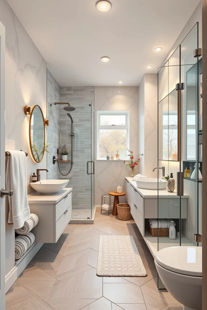 54 Small Bathroom Makeover Decorating Ideas To Transform Your Tiny Space