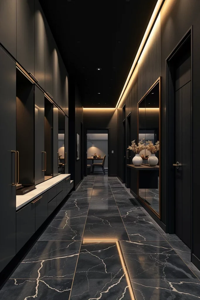 55 Modern Dark Hallway Ideas For A Stylish And Dramatic Home Entrance