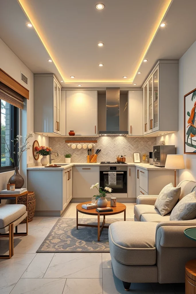 54 Compact Kitchen Design With Smart Storage Ideas For Stylish Small Spaces