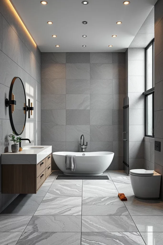 58 Modern Gray Bathroom Interior Trends That Redefine Contemporary Luxury
