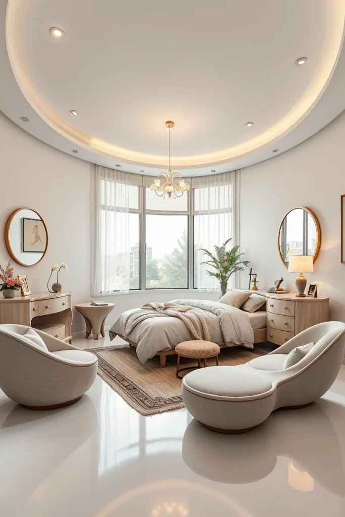 58 Curved Furniture Small Bedroom Design Ideas For Stylish Compact Spaces