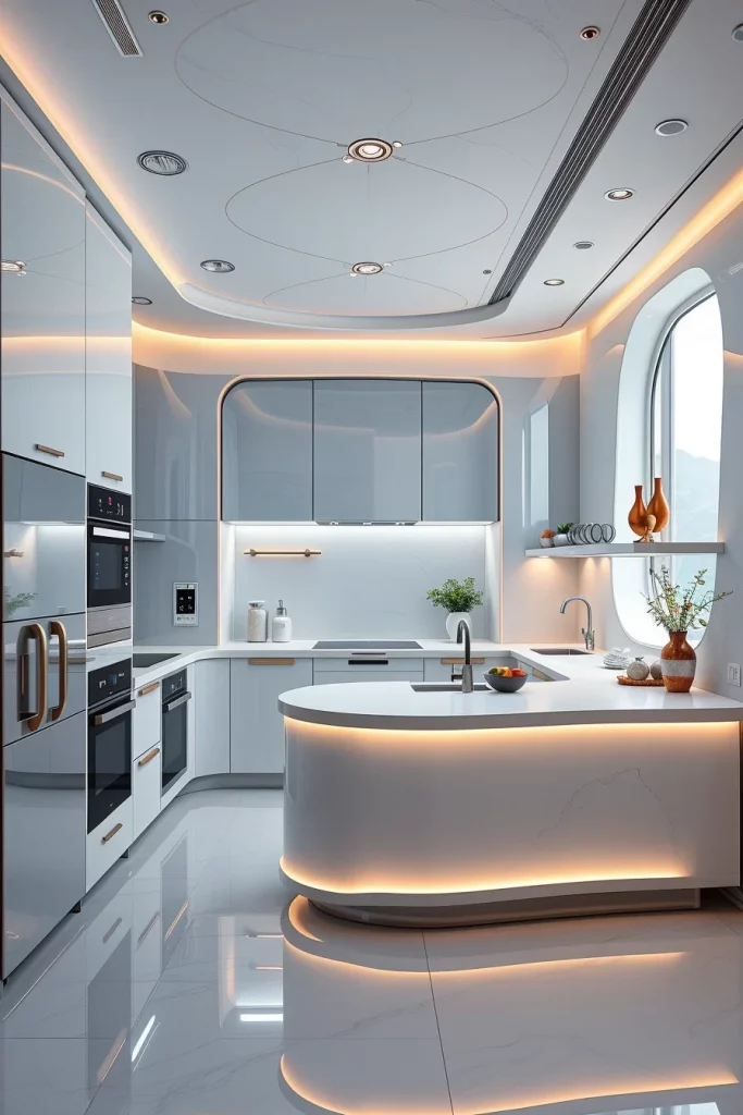 57 Curved Furniture Small Kitchen Design Ideas For A Stylish And Space-Saving Home
