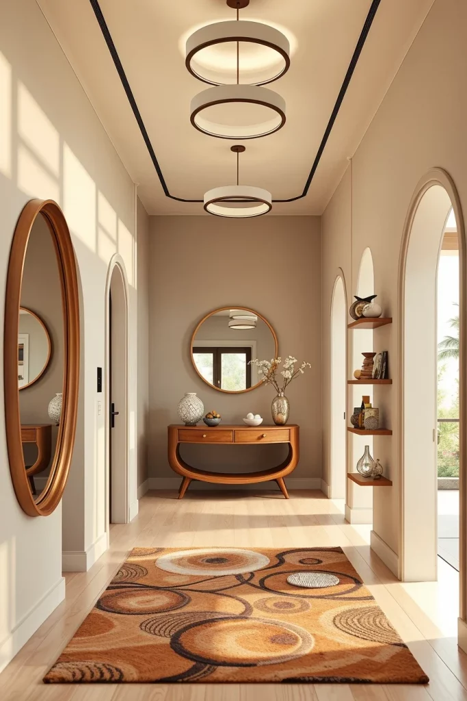 53 Curved Furniture Small Hallway Design Ideas For A Stylish And Space-Saving Entryway