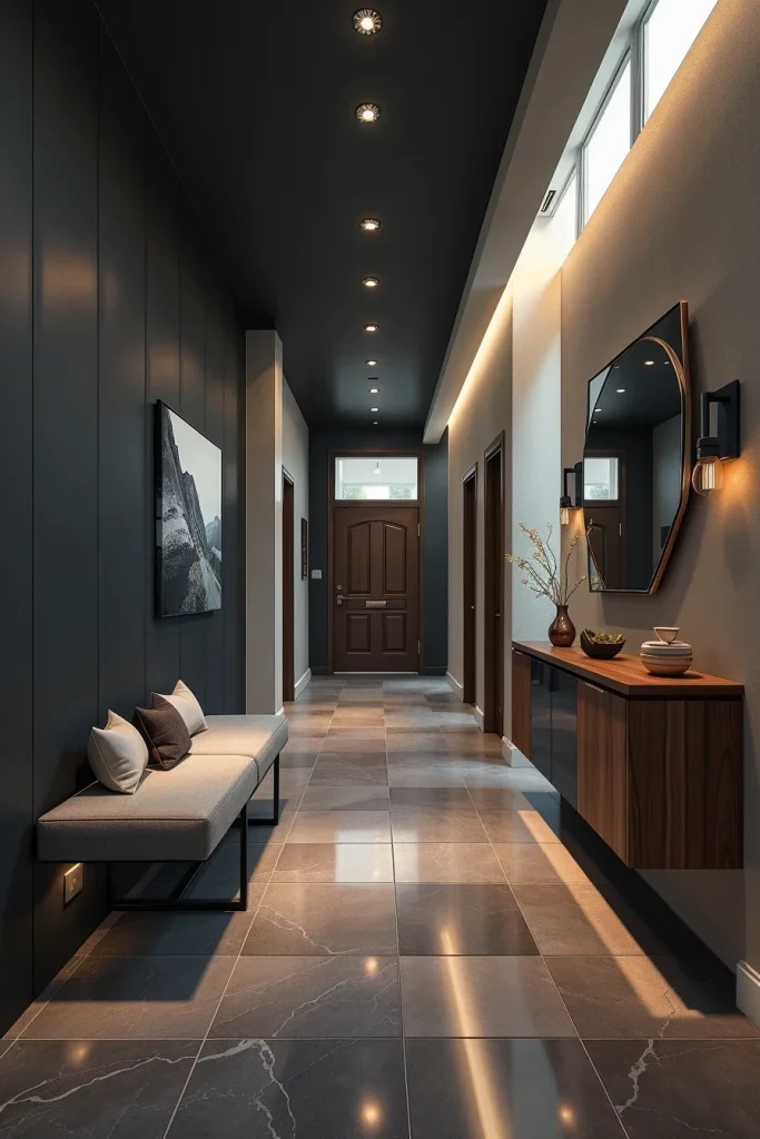 55 Modern Dark Hallway Ideas For A Stylish And Dramatic Home Entrance