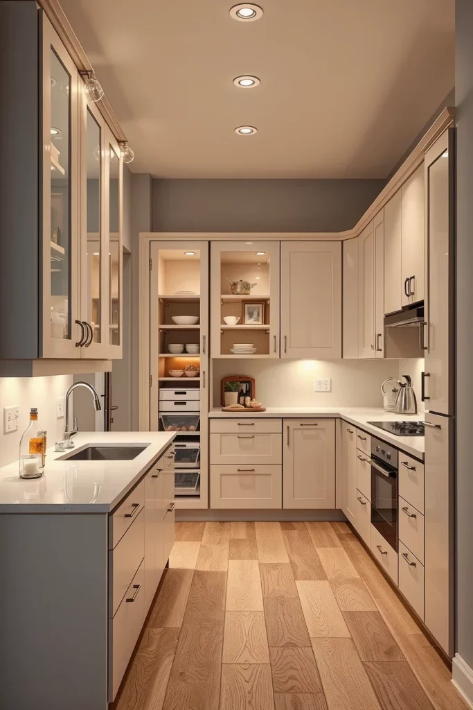 54 Compact Kitchen Design With Smart Storage Ideas For Stylish Small Spaces