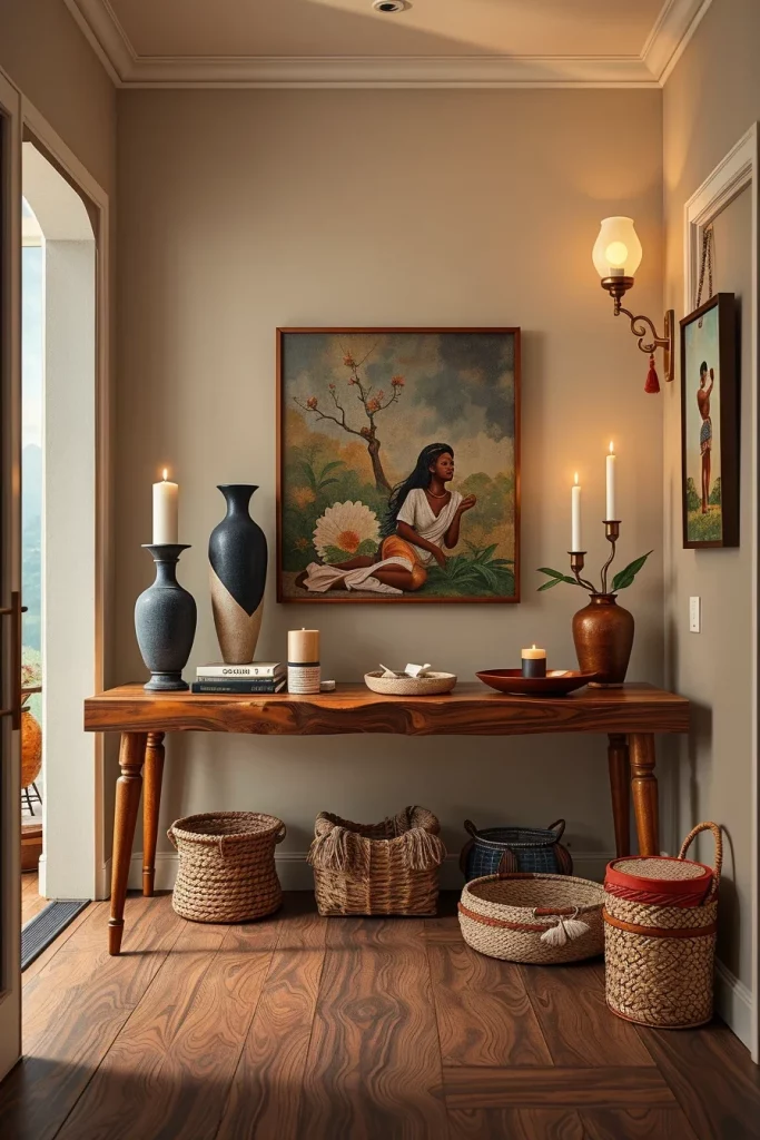 60 Afrohemian Hallway Decor Ideas To Create A Stylish And Cultural Entryway