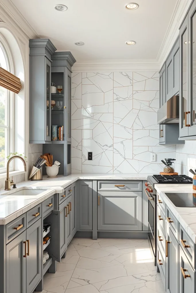 56 Gray White Kitchen Organization Ideas For A Stylish And Clutter-Free Space