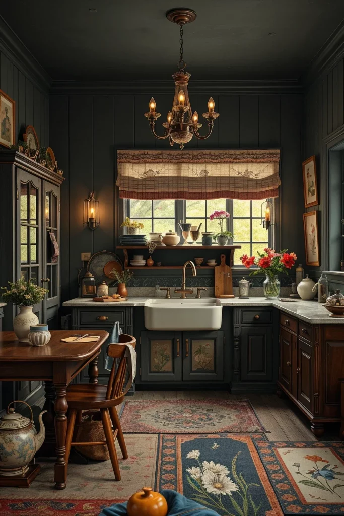 53 Dark Cottagecore Kitchen Ideas For A Cozy And Moody Home