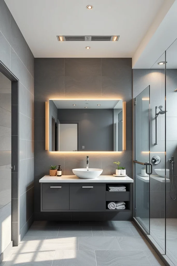 58 Modern Gray Bathroom Interior Trends That Redefine Contemporary Luxury