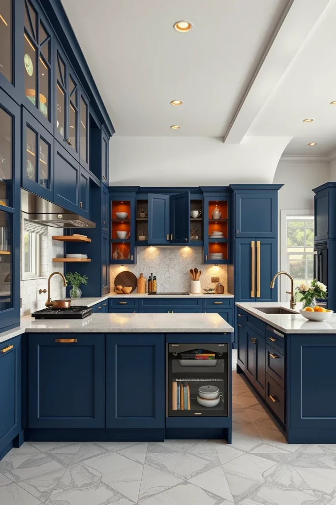 56 Navy Blue Kitchen Interior Design Ideas For A Stylish And Artistic Home
