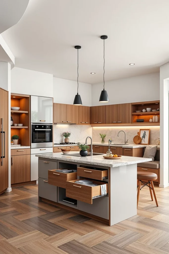 54 Compact Kitchen Design With Smart Storage Ideas For Stylish Small Spaces