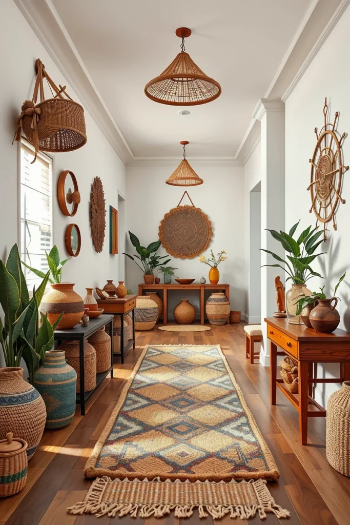 60 Afrohemian Hallway Decor Ideas To Create A Stylish And Cultural Entryway