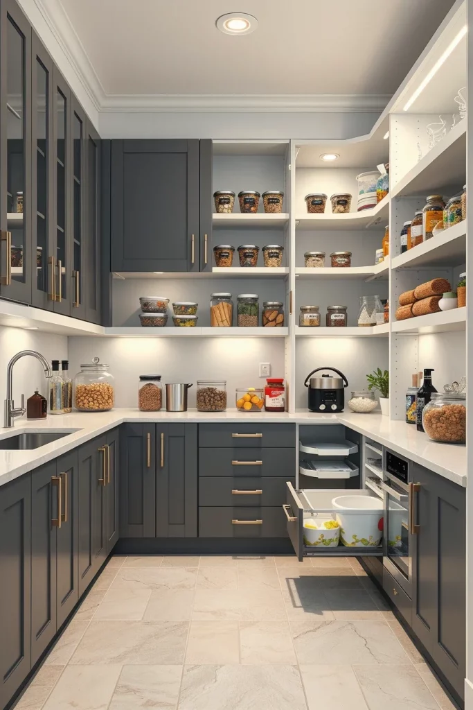 56 Gray White Kitchen Organization Ideas For A Stylish And Clutter-Free Space