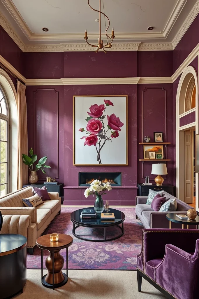 57 Plum Living Room Ideas For A Luxurious And Stylish Home