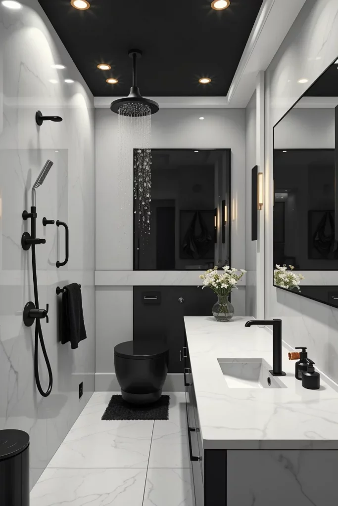 54 Black And White Bathroom Decor Ideas For A Stylish And Timeless Space