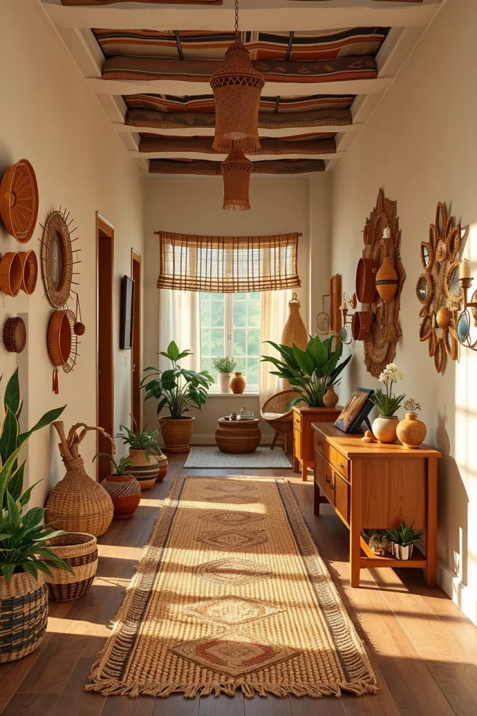 60 Afrohemian Hallway Decor Ideas To Create A Stylish And Cultural Entryway
