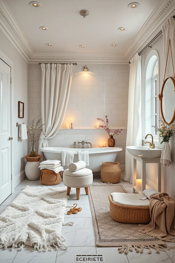 58 White Bathroom Decor Styling Ideas For A Timeless And Elegant Space