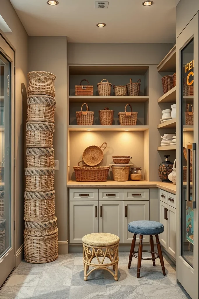 58 Pantry Decor With Woven Baskets Ideas To Create A Stylish And Organized Space