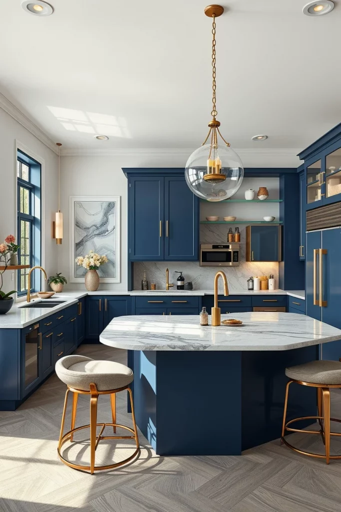 56 Navy Blue Kitchen Interior Design Ideas For A Stylish And Artistic Home