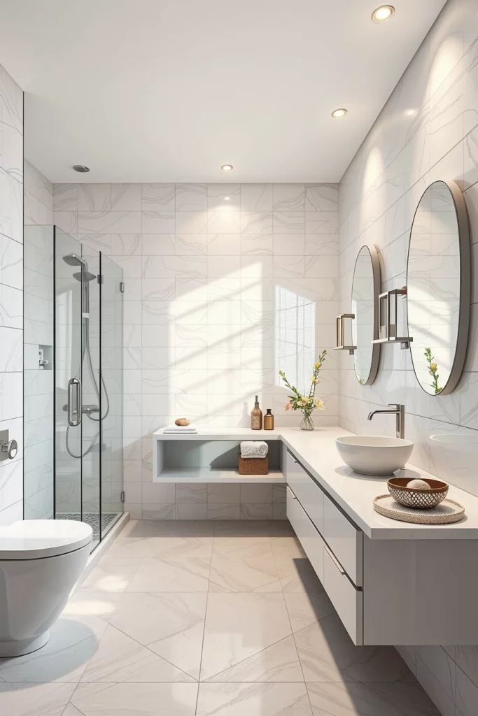 58 White Bathroom Decor Styling Ideas For A Timeless And Elegant Space