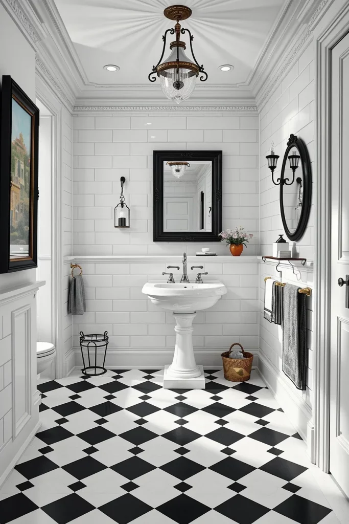 54 Black And White Bathroom Decor Ideas For A Stylish And Timeless Space