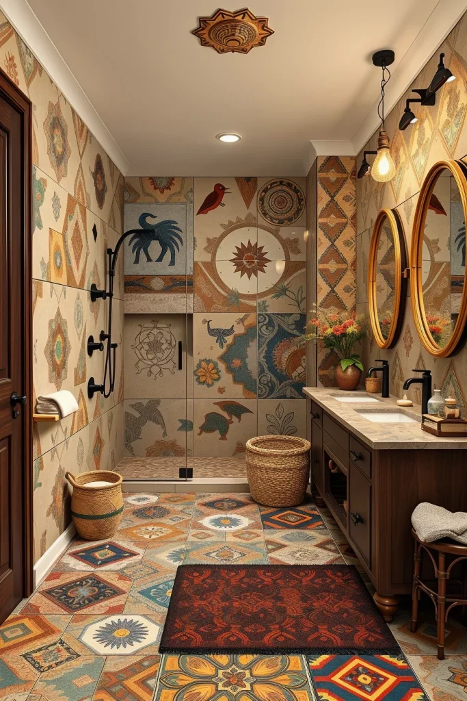 54 Modern Afrohemian Bathroom Decor Ideas For A Stylish And Relaxing Space