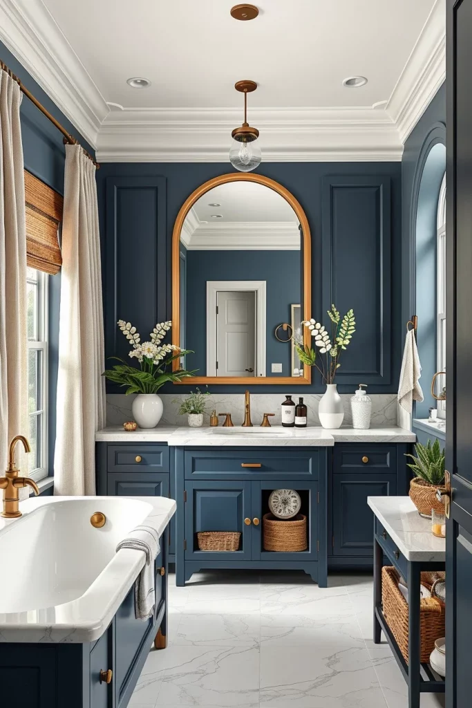 57 Navy Blue Bathroom Decor Ideas For A Stylish And Luxurious Space
