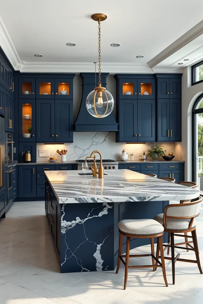 56 Navy Blue Kitchen Interior Design Ideas For A Stylish And Artistic Home