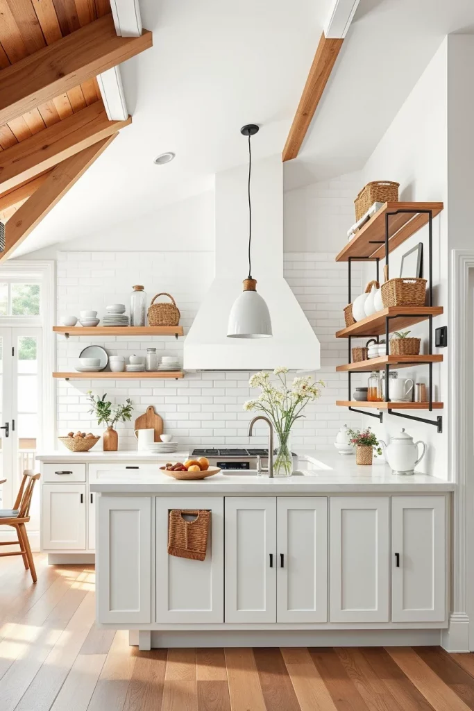 56 White Farmhouse Kitchen Decor Inspiration Ideas For A Timeless And Cozy Home