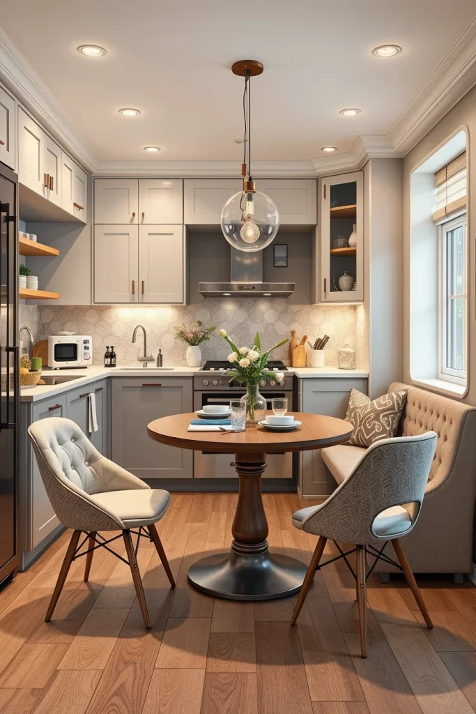 57 Curved Furniture Small Kitchen Design Ideas For A Stylish And Space-Saving Home