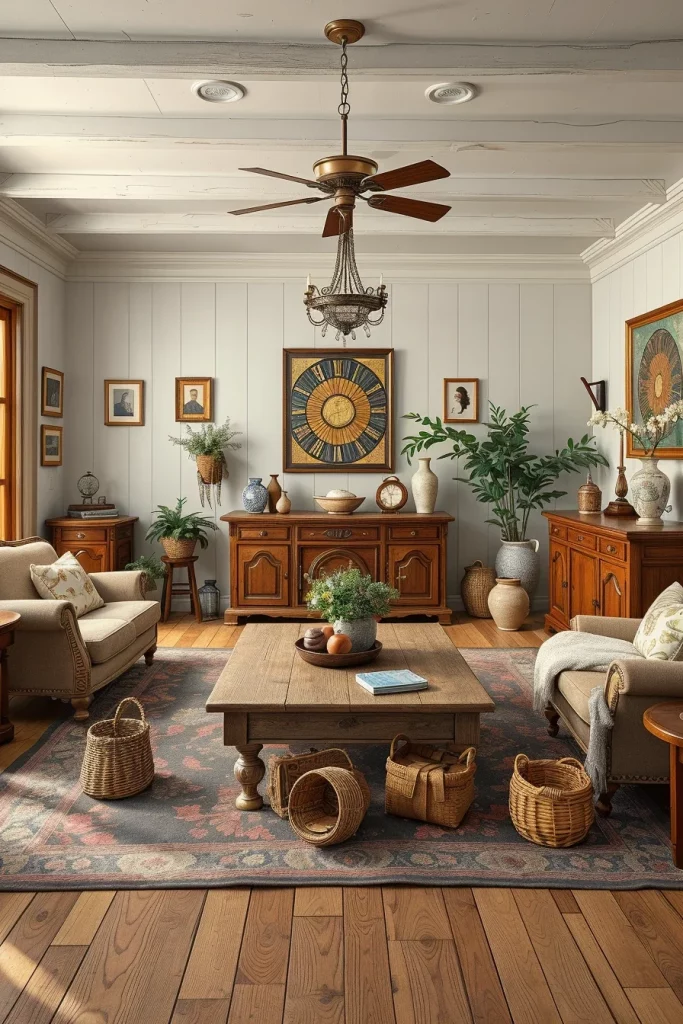 57 Vintage Living Room Decor Ideas For A Timeless And Cozy Home