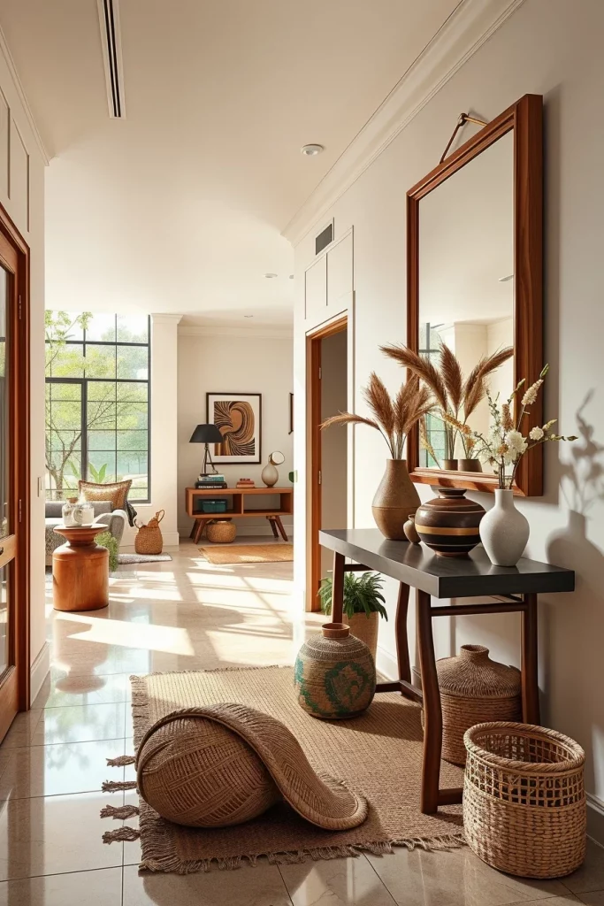 60 Afrohemian Hallway Decor Ideas To Create A Stylish And Cultural Entryway
