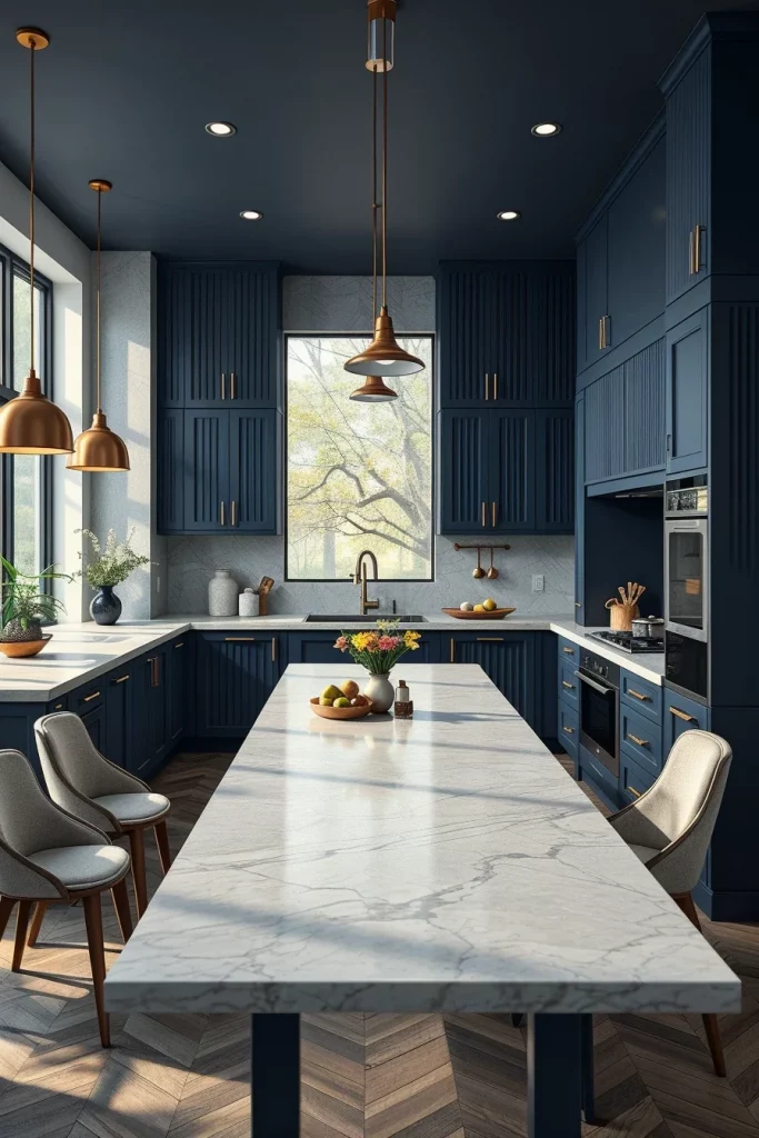 56 Navy Blue Kitchen Interior Design Ideas For A Stylish And Artistic Home