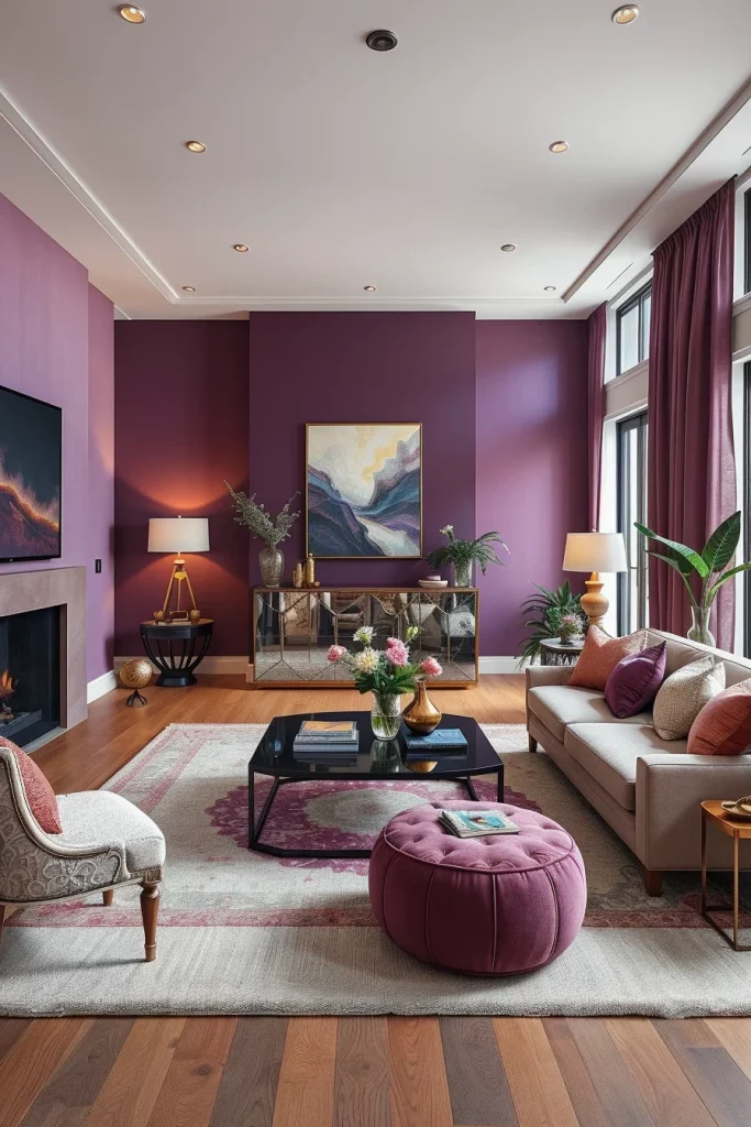 57 Plum Living Room Ideas For A Luxurious And Stylish Home