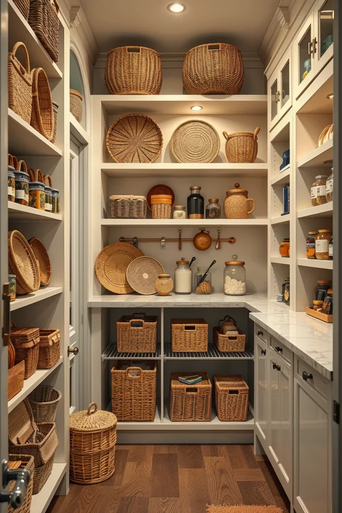 58 Pantry Decor With Woven Baskets Ideas To Create A Stylish And Organized Space