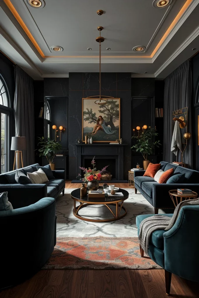 60 Dark And Moody Interiors That Bring Elegance, Drama, And Cozy Sophistication To Every Room