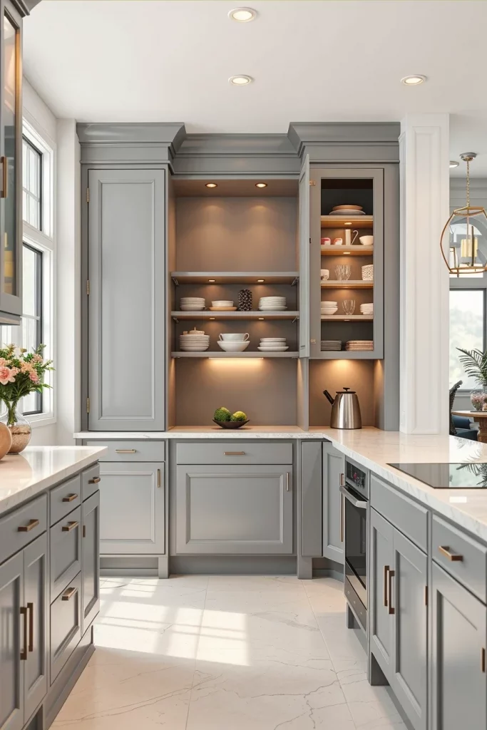 56 Gray White Kitchen Organization Ideas For A Stylish And Clutter-Free Space