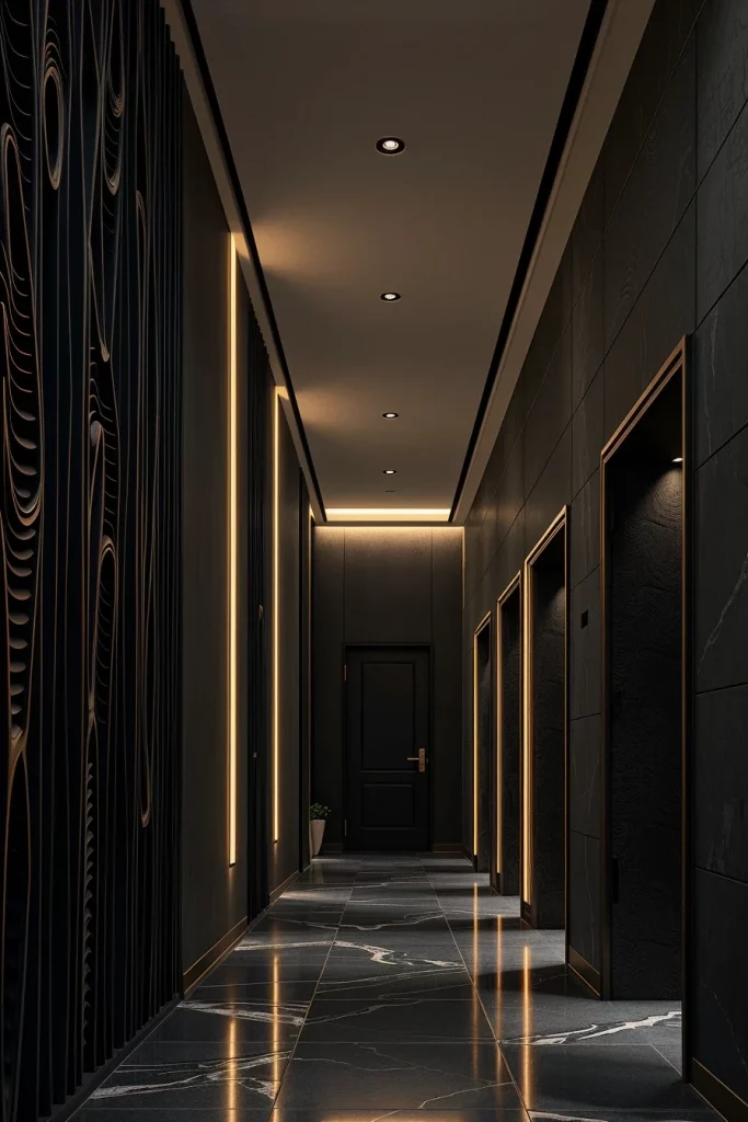55 Modern Dark Hallway Ideas For A Stylish And Dramatic Home Entrance
