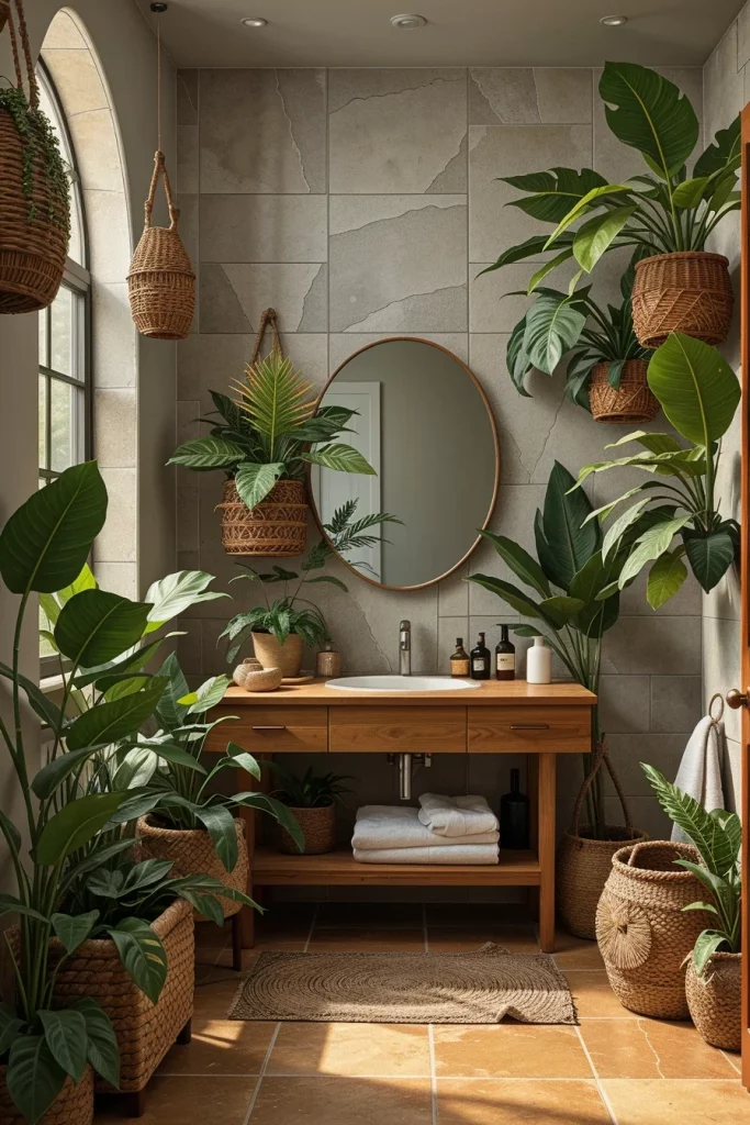 54 Modern Afrohemian Bathroom Decor Ideas For A Stylish And Relaxing Space